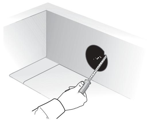 BOSE 131 MARINE - Installation des enceintes par l'arrête de la cloison - 6
