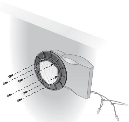BOSE 131 MARINE - Installation des enceintes par l'arrête de la cloison - 16