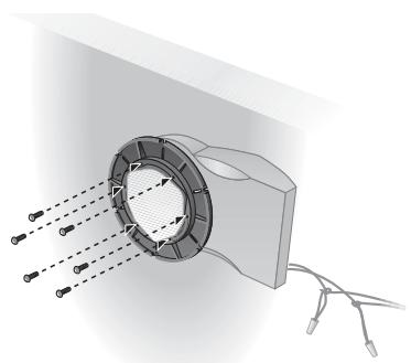 BOSE 131 MARINE - Installation des enceintes par l'avant de la cloison - 17