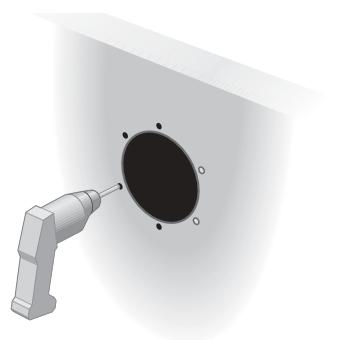 BOSE 131 MARINE - Installation des enceintes par l'avant de la cloison - 14