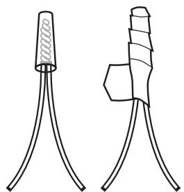 BOSE FREE SPACE 51 - Raccordement du cable sur les enceintes - 1