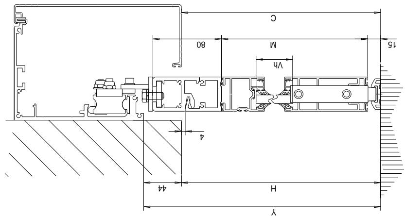 CAME PROFILES S40 - DETERMINAZIONE DELLE LARGHEZZE 2 ANTE MOBILI - 2