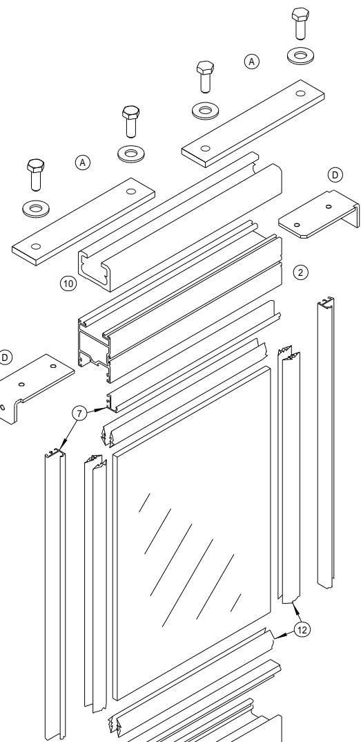 CAME PROFILES S40 - SEDE PER GUIDA INCASSATA 001MAM699 - 5