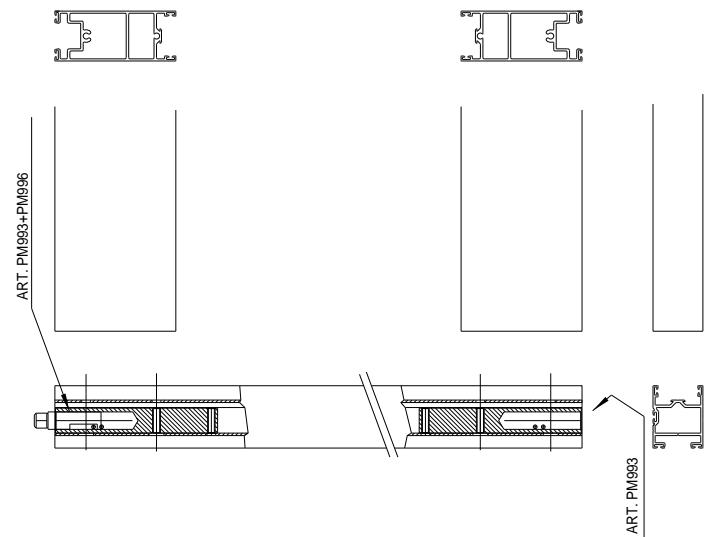 CAME PROFILES S40 - INTEGRALE - MONTANTE POSTERIORE - 1