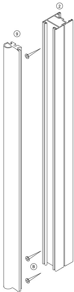 CAME PROFILES S40 - SEDE PER GUIDA INCASSATA 001MAM699 - 9
