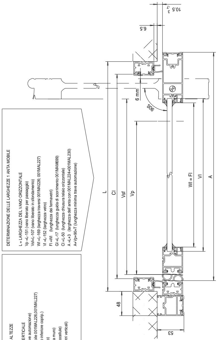 CAME PROFILES S40 - DETERMINAZIONE DELLE ALTEZZE - 1