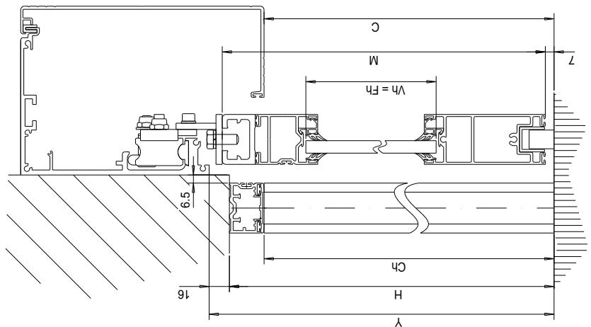 CAME PROFILES S40 - DETERMINAZIONE DELLE LARGHEZZE 2 ANTE MOBILI - 2