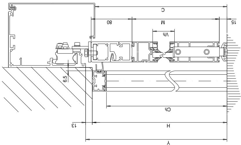 CAME PROFILES S40 - DETERMINAZIONE DELLE LARGHEZZE 2 ANTE MOBILI - 1