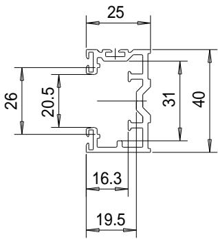 CAME PROFILES S40 - 6