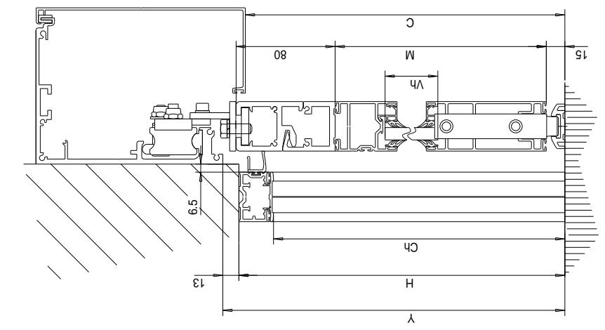 CAME PROFILES S40 - DETERMINAZIONE DELLE LARGHEZZE 2 ANTE MOBILI - 2