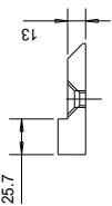 CAME PROFILES S40 - INTEGRALE - MONTANTE ANTERIORE - 2