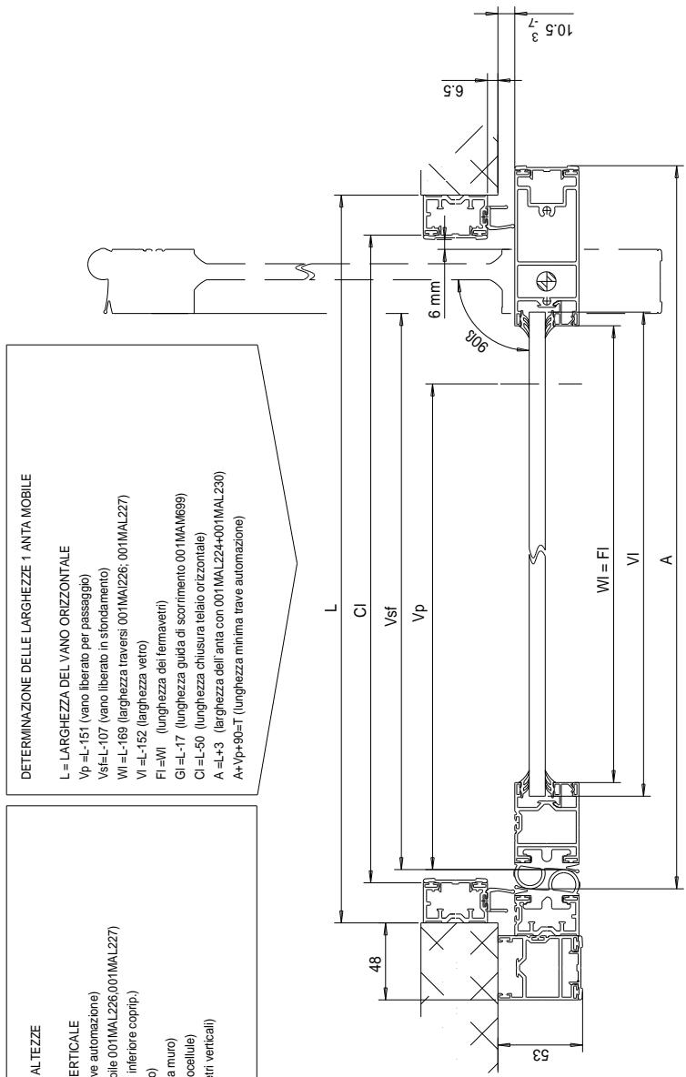 CAME PROFILES S40 - DETERMINAZIONE DELLE ALTEZZE - 1