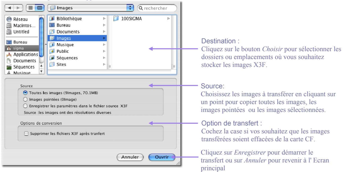 SIGMA PHOTO PRO - Utilisation du bouton "copier les images du boîtier - 1