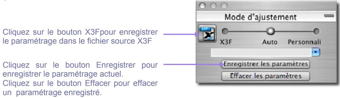 SIGMA PHOTO PRO 4.2 - Application d'un paramétrage à partir de la Fenêtre des commandes d'AJustement - 1