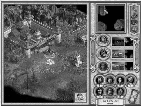GAMES PC HEROES OF MIGHT AND MAGIC IV - L'ÉCRAN EN DÉTAIL - 1