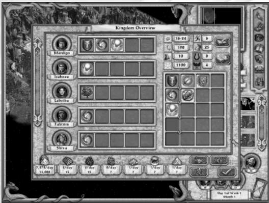 GAMES PC HEROES OF MIGHT AND MAGIC IV - List des héros - 1