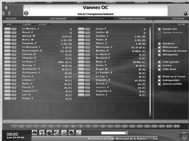 GAMES PC L ENTRAINEUR 2007 - PRISE EN MAIN RAPIDE - COMMENT JOUER A L'ENTRAINEUR 2007 - 3