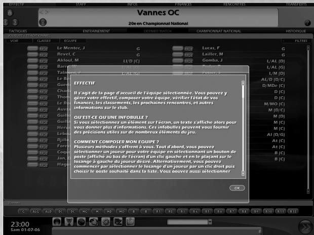 GAMES PC L ENTRAINEUR 2007 - Fichiers d'aide - 1