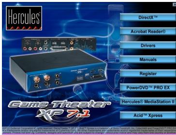 HERCULES GAME THEATER XP - 4.1.1.Installer les pilotes sous Windows 98 SE / Millennium - 1
