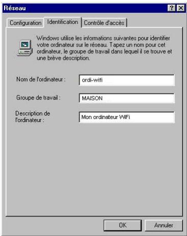 HERCULES WIRELESS G PCI - Windows 98 SE: Creer un groupe de travail - 1