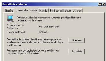 HERCULES WIRELESS G PCI - 6.3.1.Creer un groupe de travail sous Windows 2000 - 1