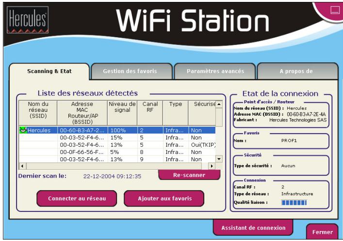 HERCULES WIRELESS G PCI - Se connecter à un réseau - 1
