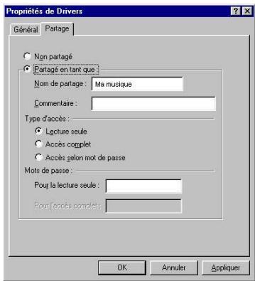HERCULES WIRELESS G PCI - Windows 98 SE : Mettre en partage des dossiers - 1