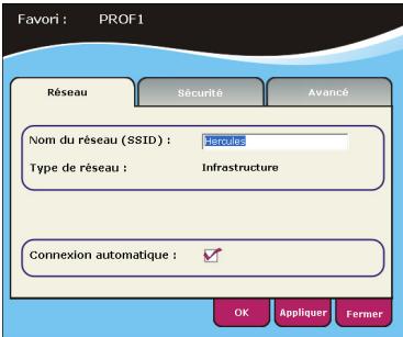 HERCULES WIRELESS G PCI - Fenetre Voir / Modifier les favorsis - 1