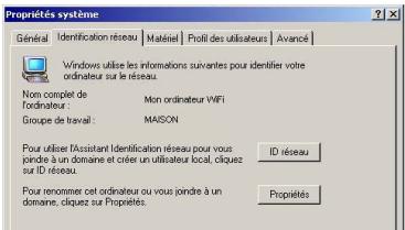 HERCULES WIRELESS G PCI - Windows 2000: Modifier le nom d'un groupe de travail - 1