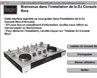 HERCULES DJ CONSOLE RMX - Installation des pilotes et du logiciel - 1