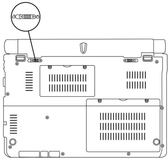 HERCULES EC-900B-H120GVW - 2.3.3.Installer et enlever la batterie - 2