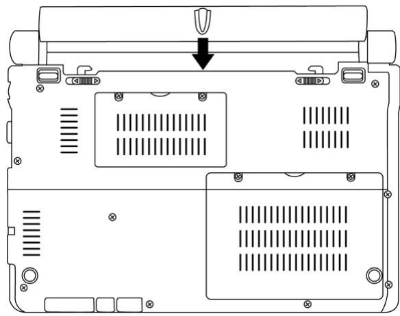 HERCULES EC-900B-H120GVW - 2.3.3.Installer et enlever la batterie - 5