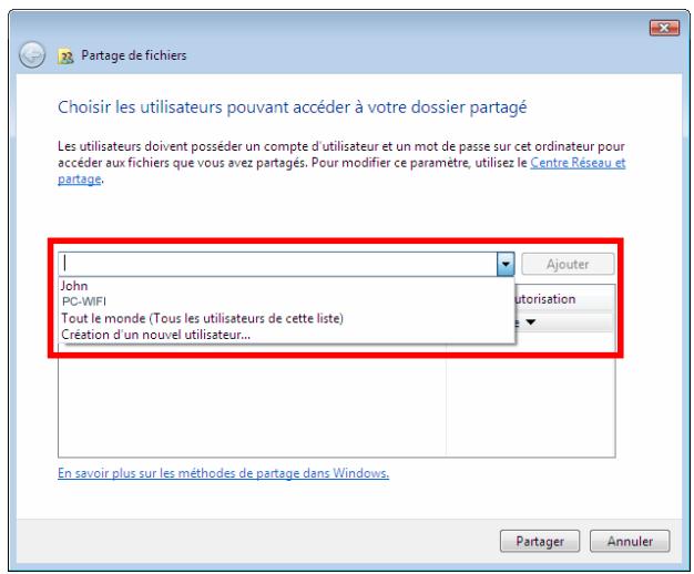 HERCULES HWGPCMCIA-54-V2 - Windows Vista : Mettre en partage des dossiers publics ou personnels - 2
