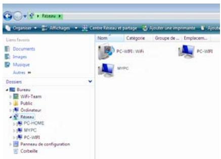 HERCULES HWGPCMCIA-54-V2 - Ordinateurs sous Windows Vista : Acceder aux dossiers partages - 1
