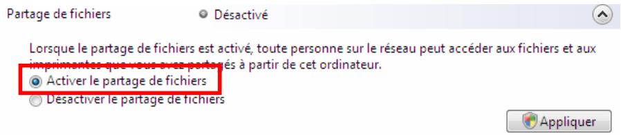 HERCULES HWGPCMCIA-54-V2 - Activier le partage de fichiers - 1