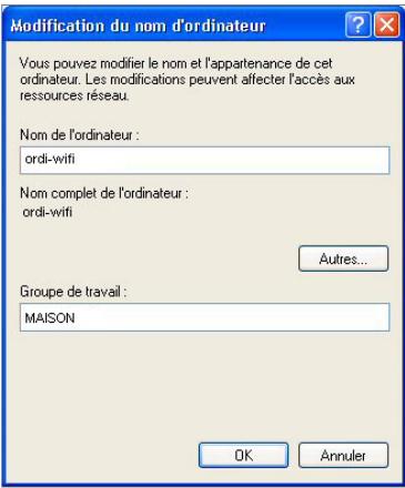 HERCULES HWNPCM-300 - Windows XP: Modifier le nom d'un groupe de travail - 2
