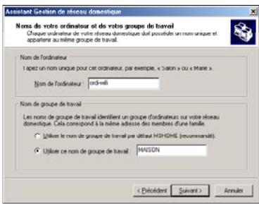 HERCULES HWNPCM-300 - Windows Me : Utiliser l'Assistant Gestion de réseau domestique dans un réseau de type Infrastructure - 5