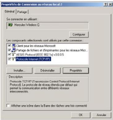 HERCULES HWNPCM-300 - Procedez comme suit pour chaque ordinateur qui va utiliser la connexion Internet partagée: - 2
