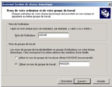 HERCULES HWNPCM-300 - Windows Me : Utiliser l'Assistant Gestion de réseau domestique dans un réseau de type Ad hoc - 6