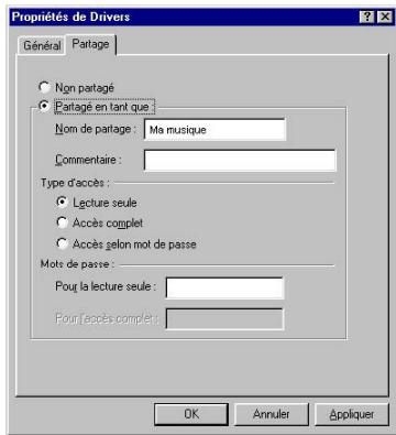 HERCULES HWNPCM-300 - Windows Me : Mettre en partage des dossiers - 1