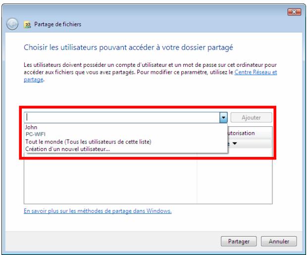 HERCULES HWNU-LB-150 - Windows Vista : Mettre en partage des dossiers publics ou personnels - 2