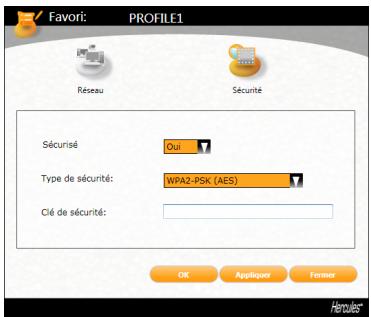 HERCULES HWNU-LB-150 - Fenêtre Voir / Modifier les favorsis - 2