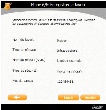HERCULES HWNU-LB-150 - 4.7.3.Ajouter un nouveau favori manuellement ou creer un réseau Ad hoc - 6