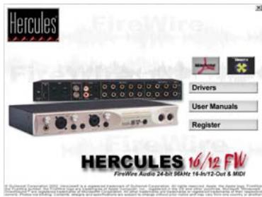 HERCULES 16 FW - Installer les applications - 1