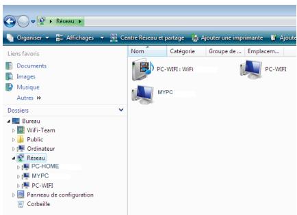 HERCULES EPLUG 200 MINI V2 - Ordinateurs sous Windows Vista : Acceder aux dossiers partages - 1