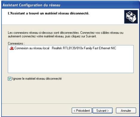 HERCULES EPLUG 200 MINI V2 - Windows XP : Utiliser l'Assistant Configuration du réseau dans un réseau de type Ad hoc - 2