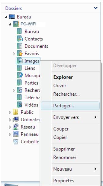 HERCULES EPLUG 200 MINI V2 - Windows Vista : Mettre en partage des dossiers publics ou personnels - 1