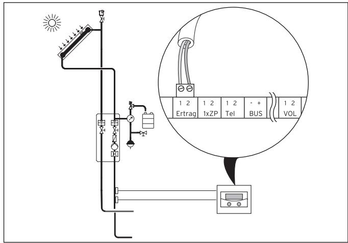 VAILLANT AUROMATIC 620 - Raccordement de la sonde VR 10 pour détermination du rendement dans le circuit solaire - 2