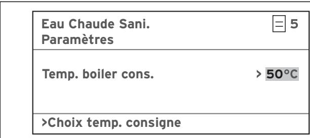 VAILLANT AUROMATIC 620 - Réglage de la température de consigne du gallon - 1