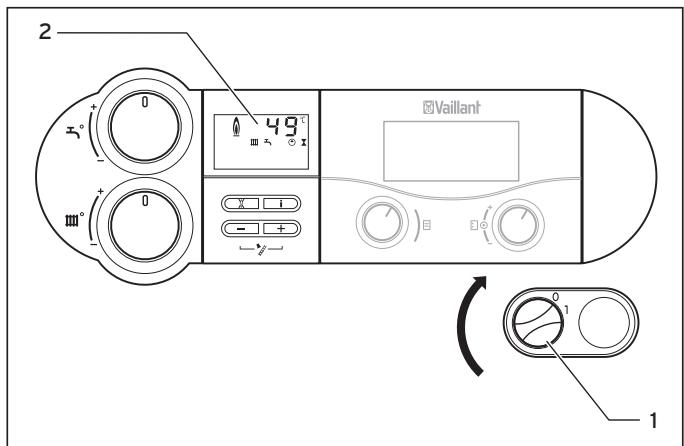 VAILLANT ECOVIT EXCLUSIV - Accensione dell'apparecchio - 1